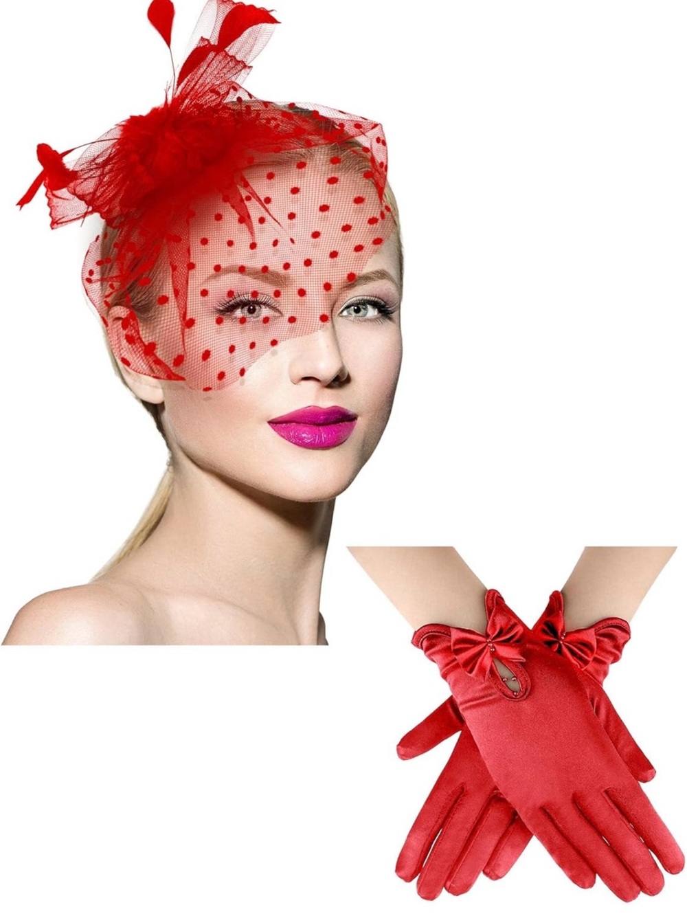 50s Fascinator Hat for Women Funeral Veil Hat Pillbox Cocktail